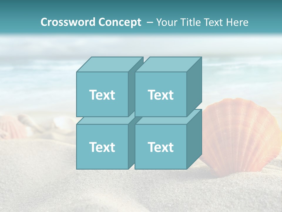 Blue Relaxation Ocean PowerPoint Template