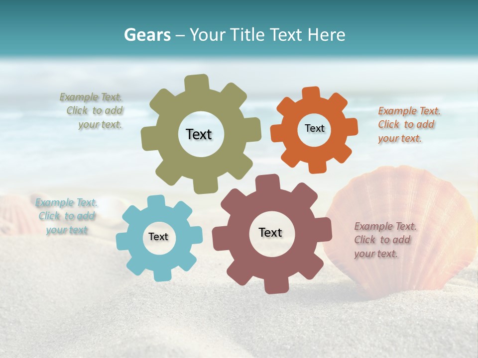 Blue Relaxation Ocean PowerPoint Template