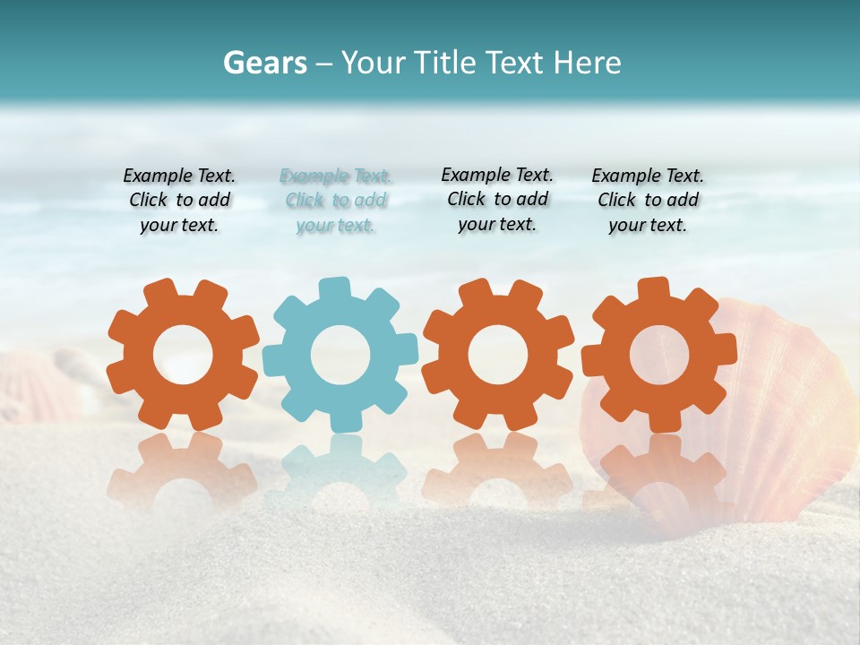 Blue Relaxation Ocean PowerPoint Template