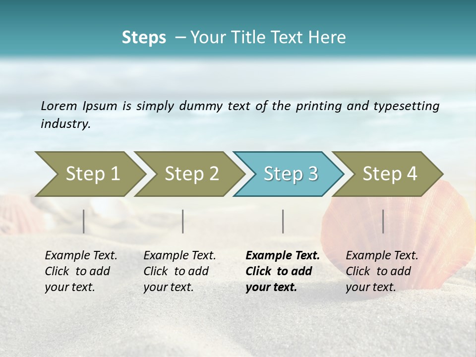 Blue Relaxation Ocean PowerPoint Template