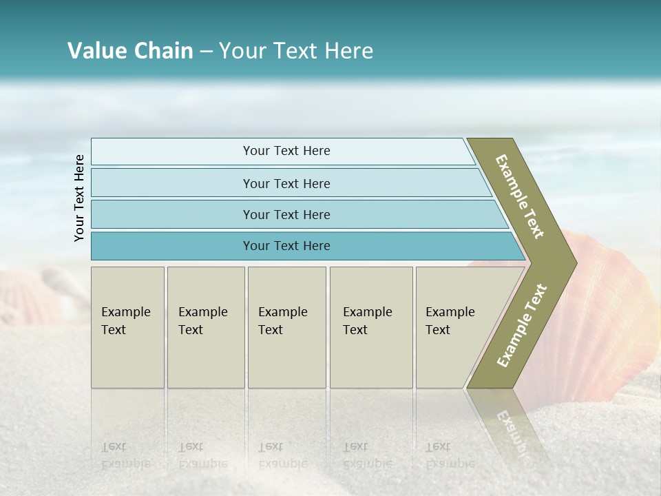 Blue Relaxation Ocean PowerPoint Template