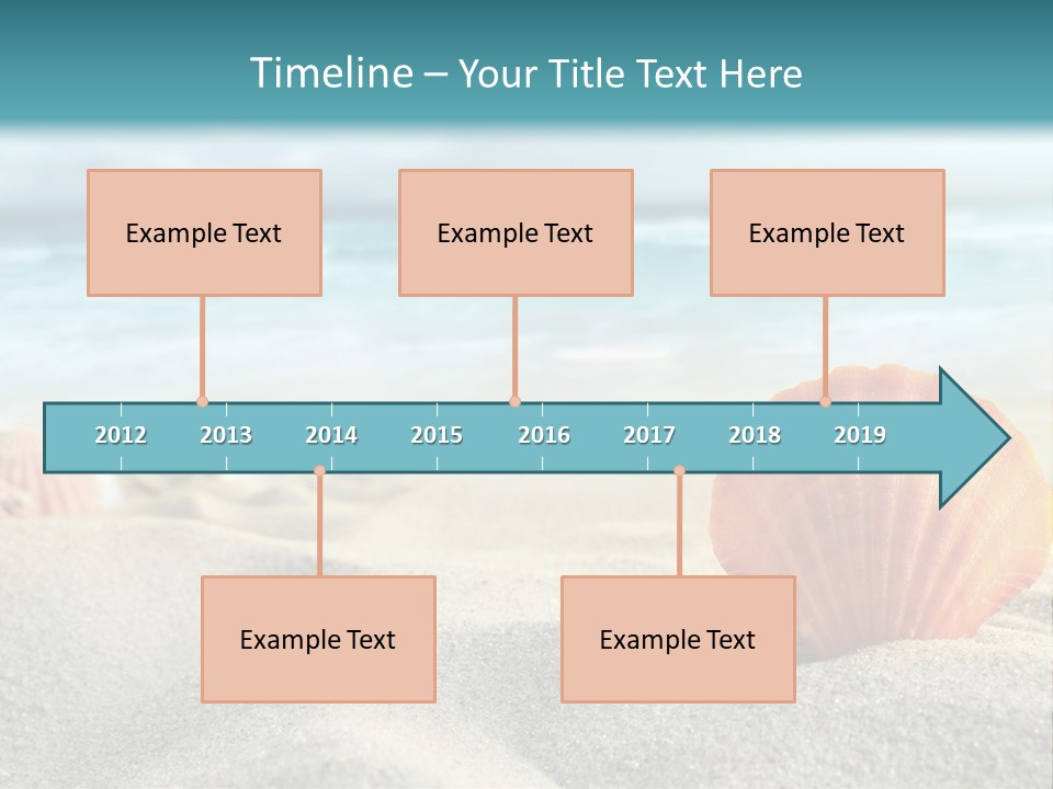 Blue Relaxation Ocean PowerPoint Template