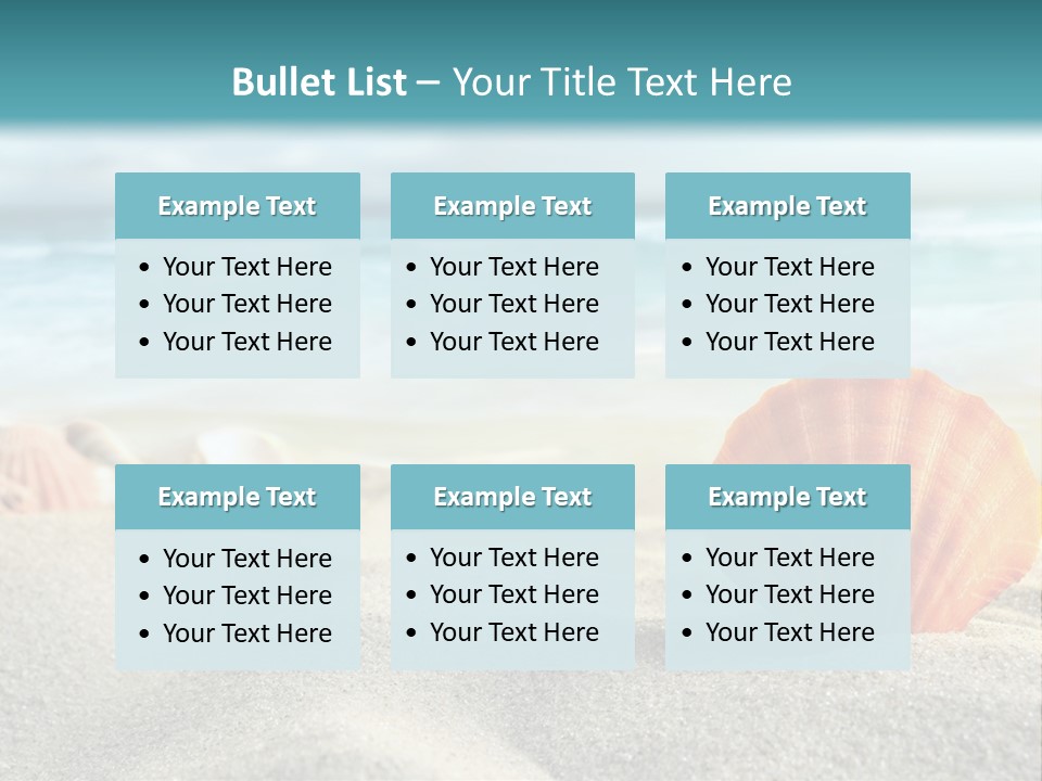 Blue Relaxation Ocean PowerPoint Template