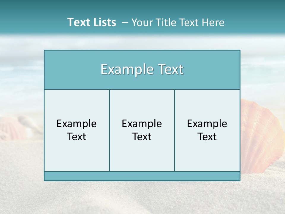 Blue Relaxation Ocean PowerPoint Template