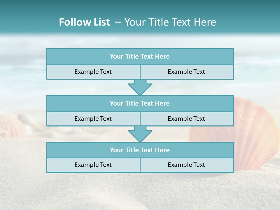 Blue Relaxation Ocean PowerPoint Template