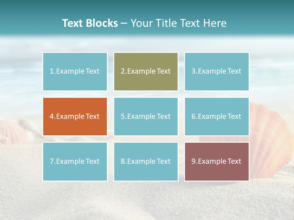 Blue Relaxation Ocean PowerPoint Template