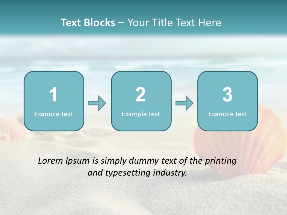 Blue Relaxation Ocean PowerPoint Template