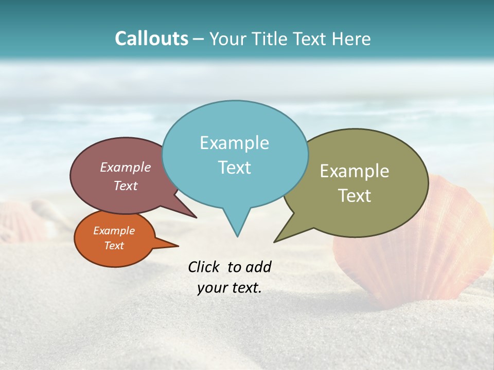 Blue Relaxation Ocean PowerPoint Template