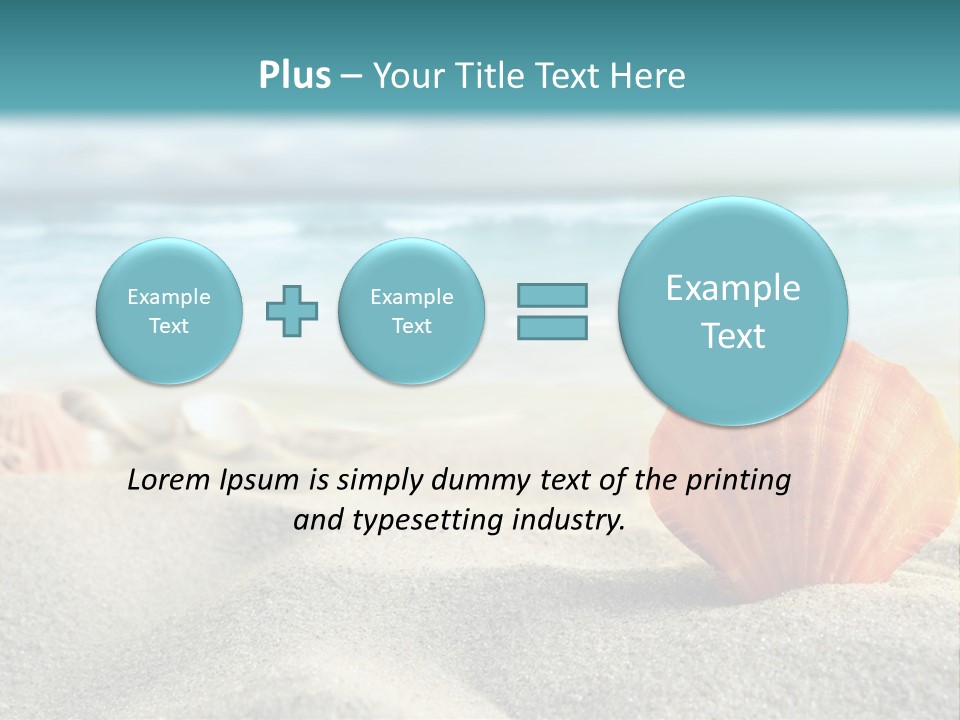 Blue Relaxation Ocean PowerPoint Template