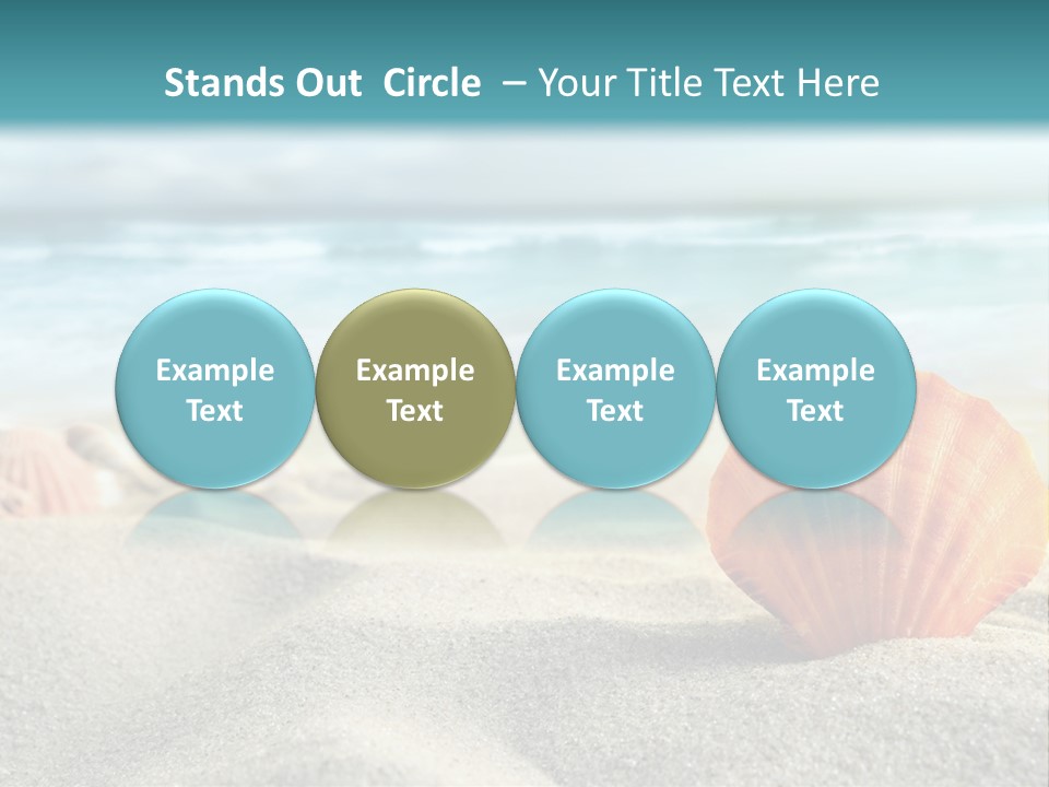 Blue Relaxation Ocean PowerPoint Template