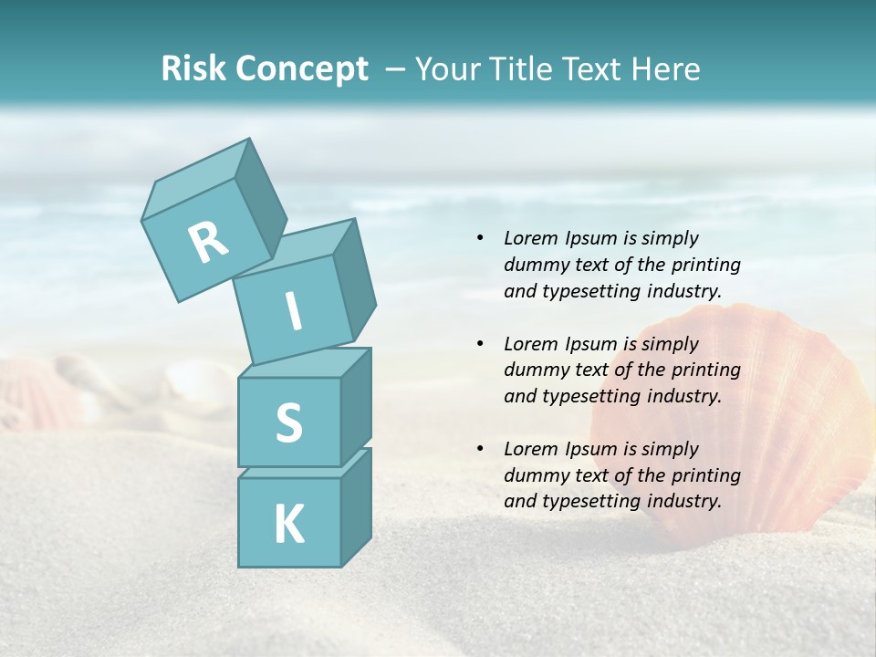 Blue Relaxation Ocean PowerPoint Template