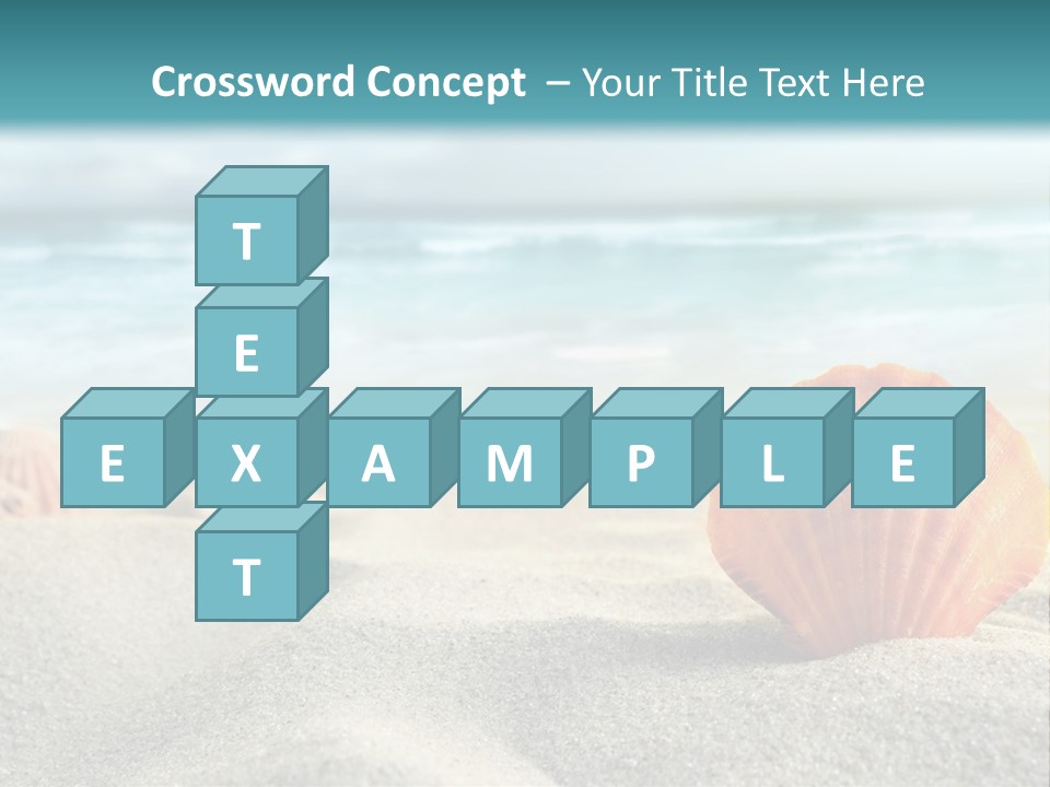 Blue Relaxation Ocean PowerPoint Template