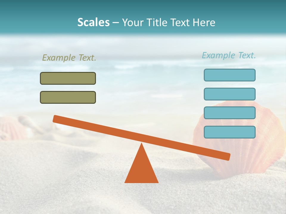 Blue Relaxation Ocean PowerPoint Template