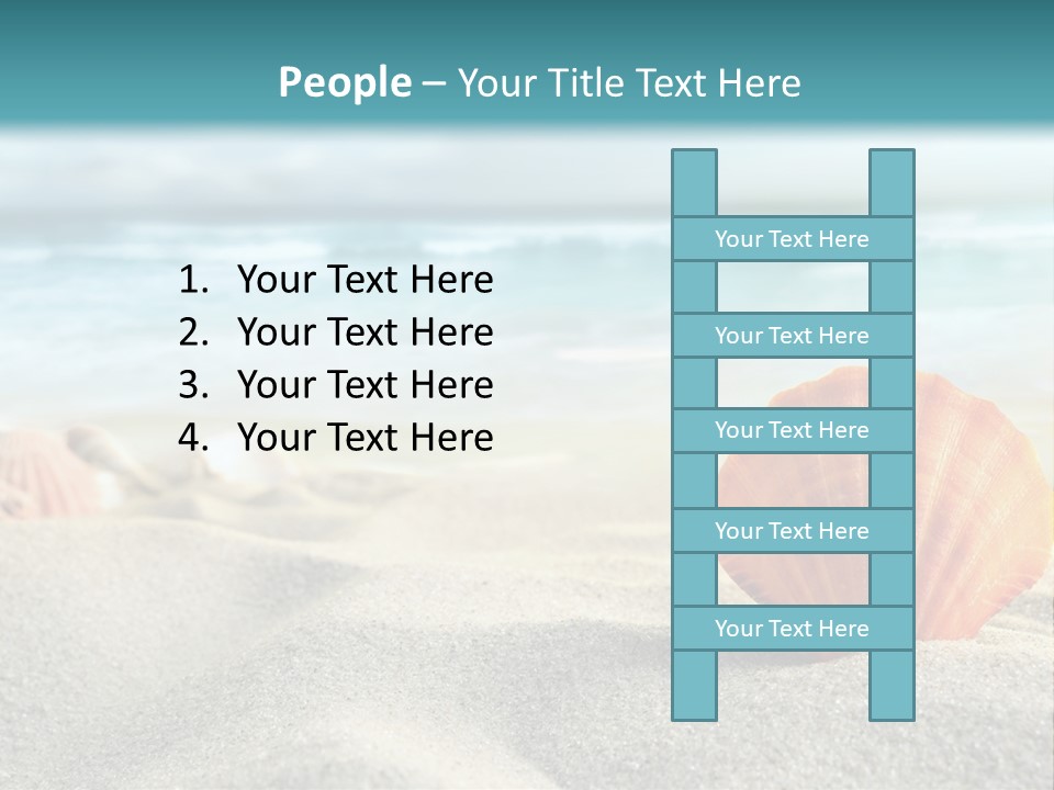 Blue Relaxation Ocean PowerPoint Template