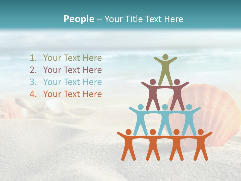 Blue Relaxation Ocean PowerPoint Template