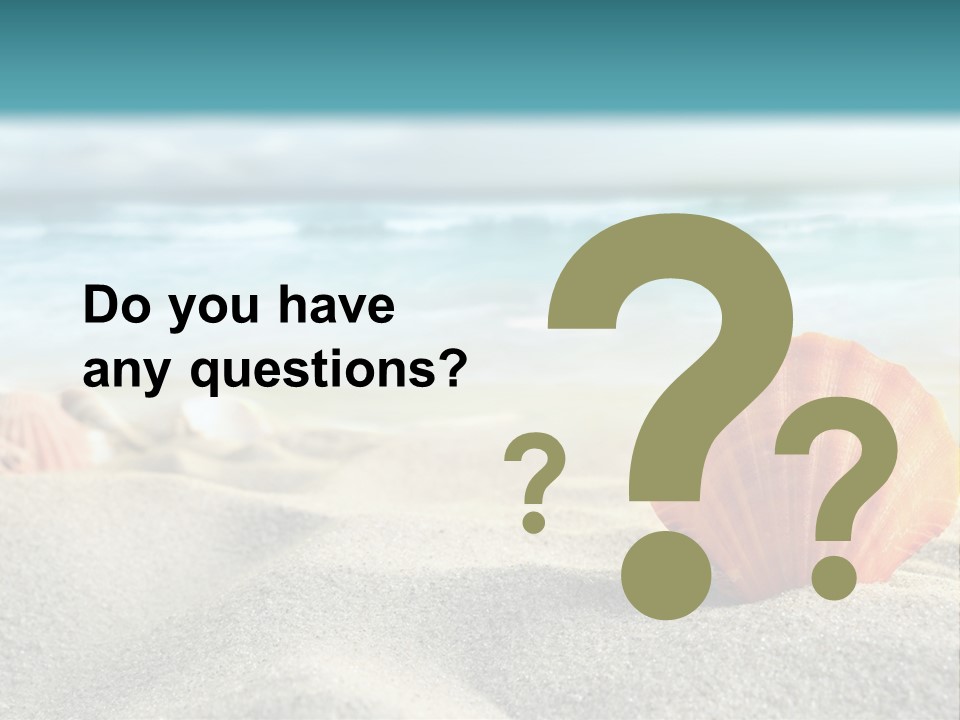 Blue Relaxation Ocean PowerPoint Template