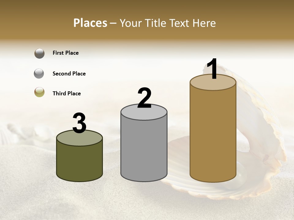 Blue Day Sunbathing PowerPoint Template