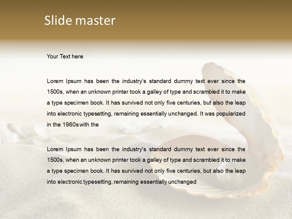 Blue Day Sunbathing PowerPoint Template