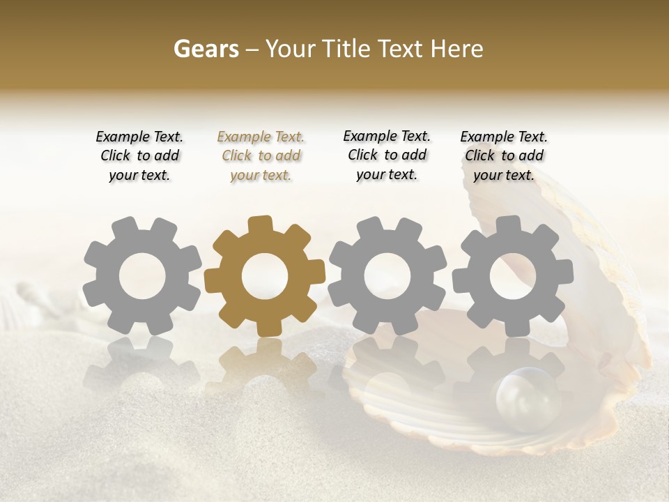 Blue Day Sunbathing PowerPoint Template