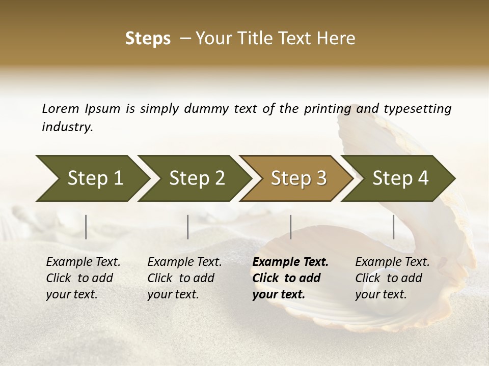 Blue Day Sunbathing PowerPoint Template