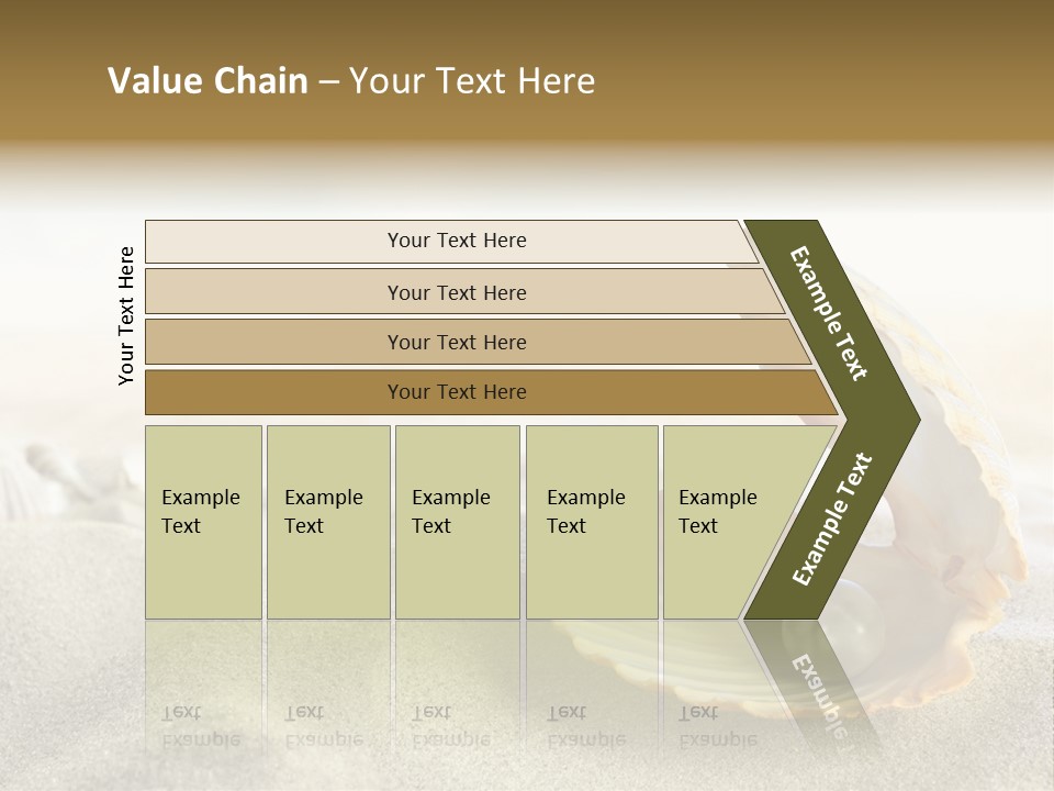 Blue Day Sunbathing PowerPoint Template