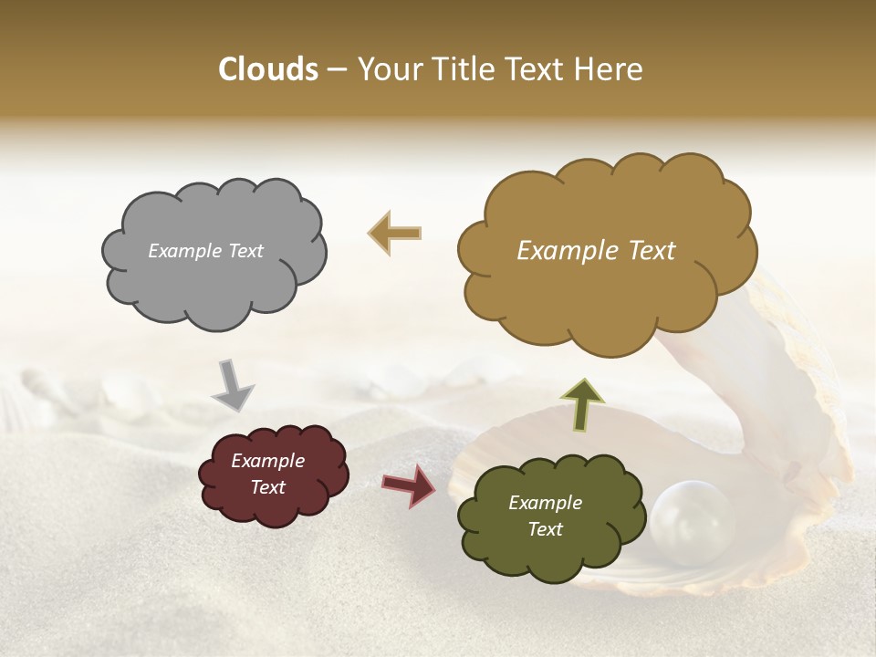 Blue Day Sunbathing PowerPoint Template