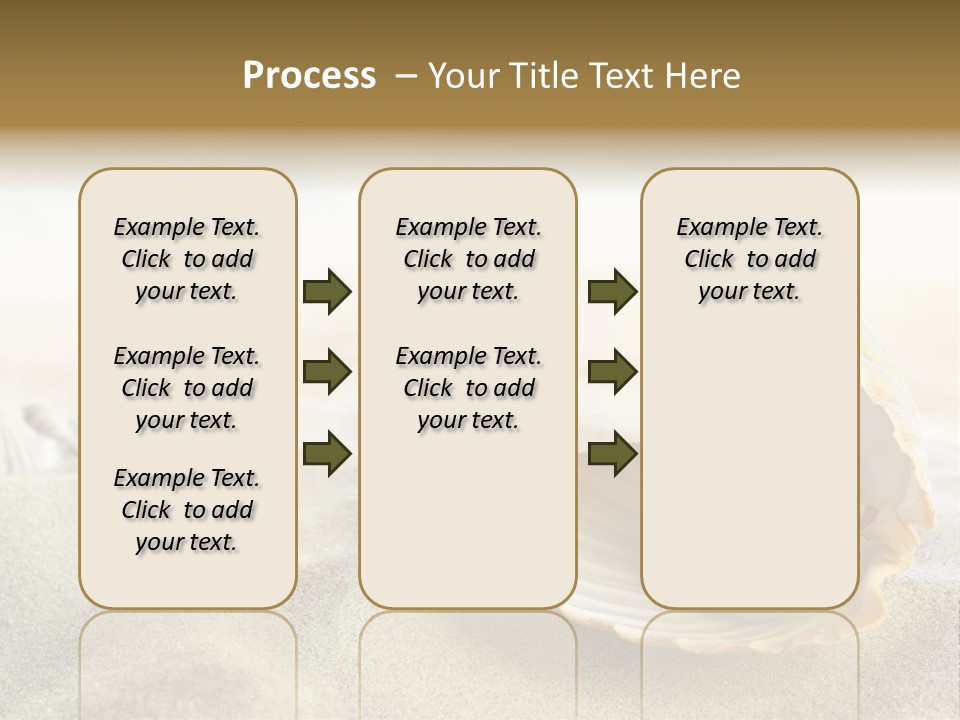 Blue Day Sunbathing PowerPoint Template