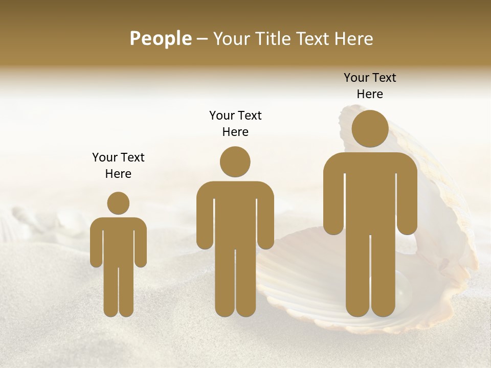 Blue Day Sunbathing PowerPoint Template