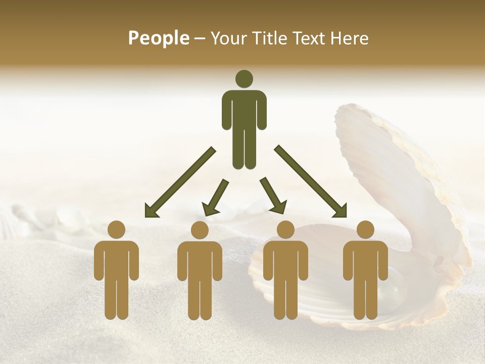 Blue Day Sunbathing PowerPoint Template