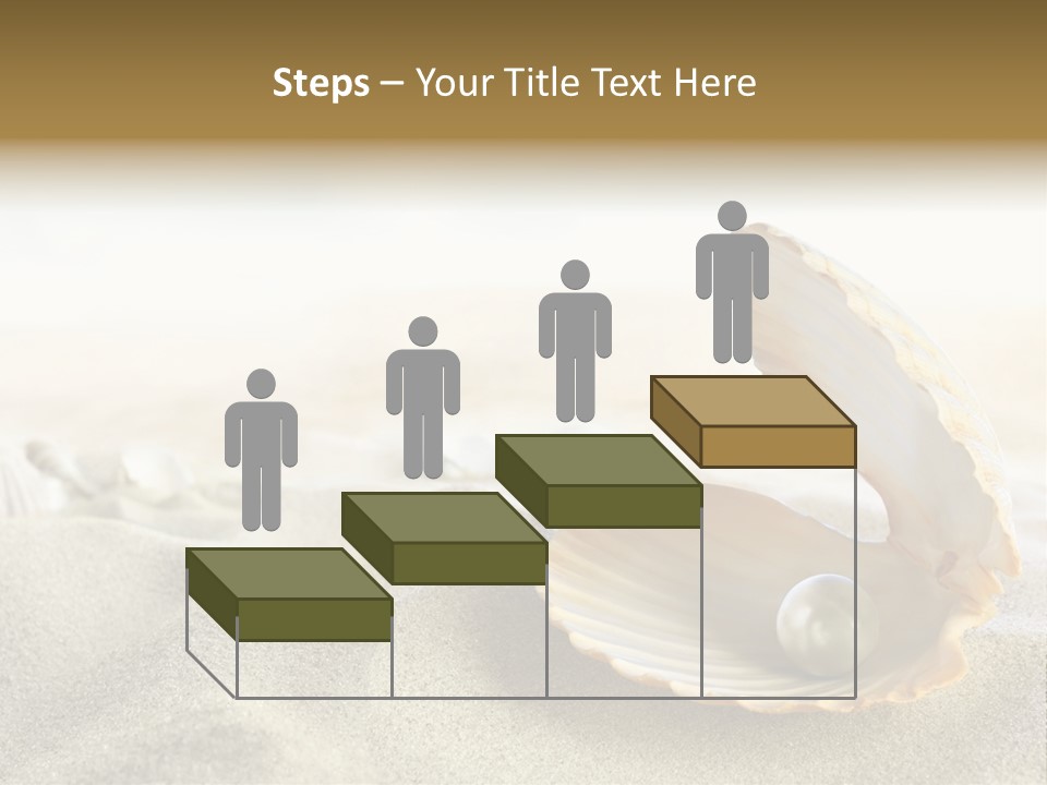 Blue Day Sunbathing PowerPoint Template