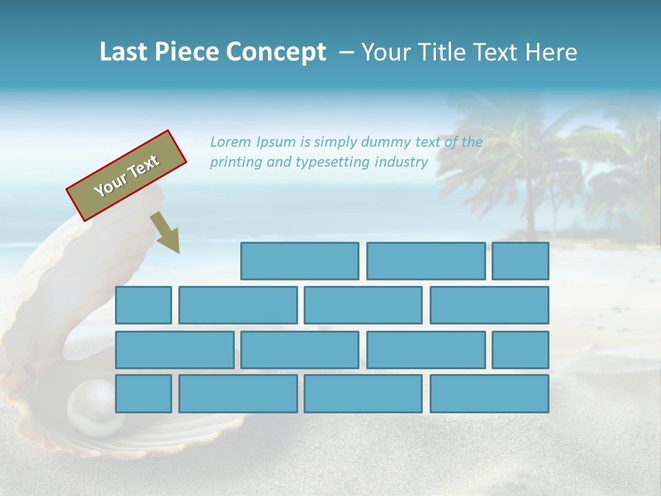 Scenic Seashell Water PowerPoint Template