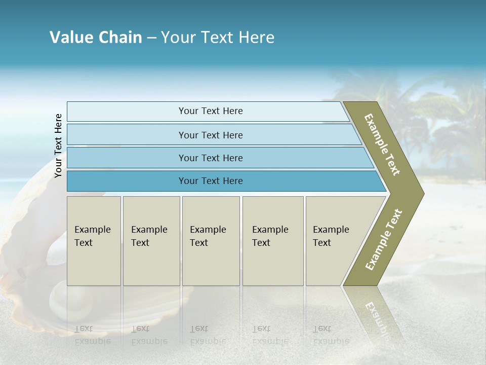 Scenic Seashell Water PowerPoint Template