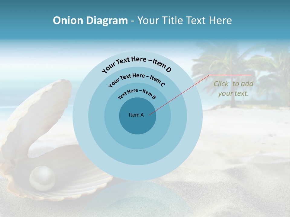 Scenic Seashell Water PowerPoint Template