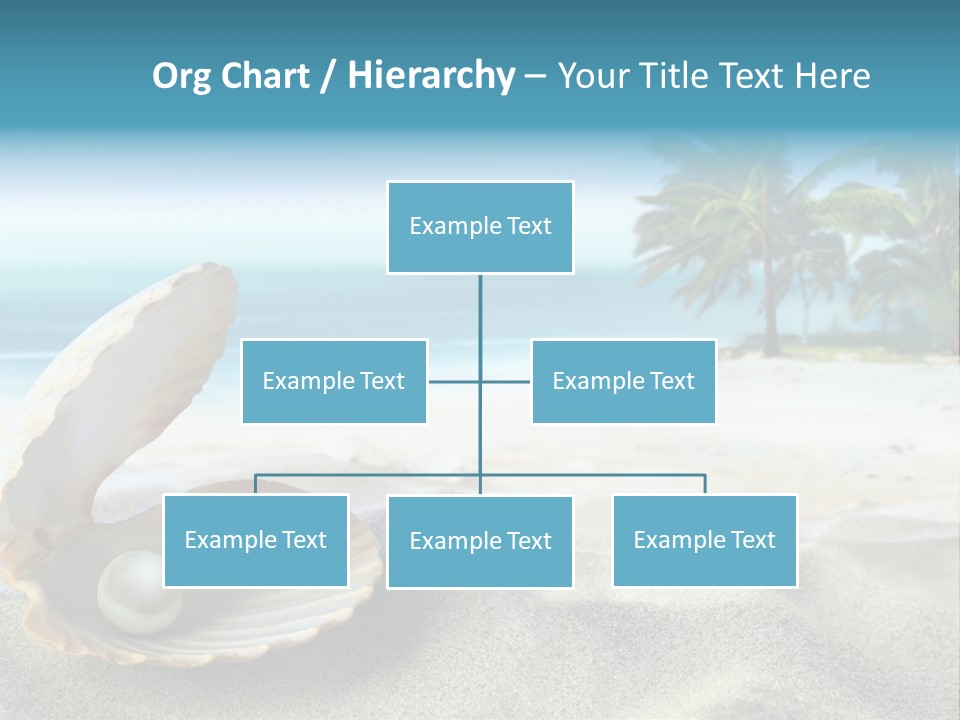 Scenic Seashell Water PowerPoint Template