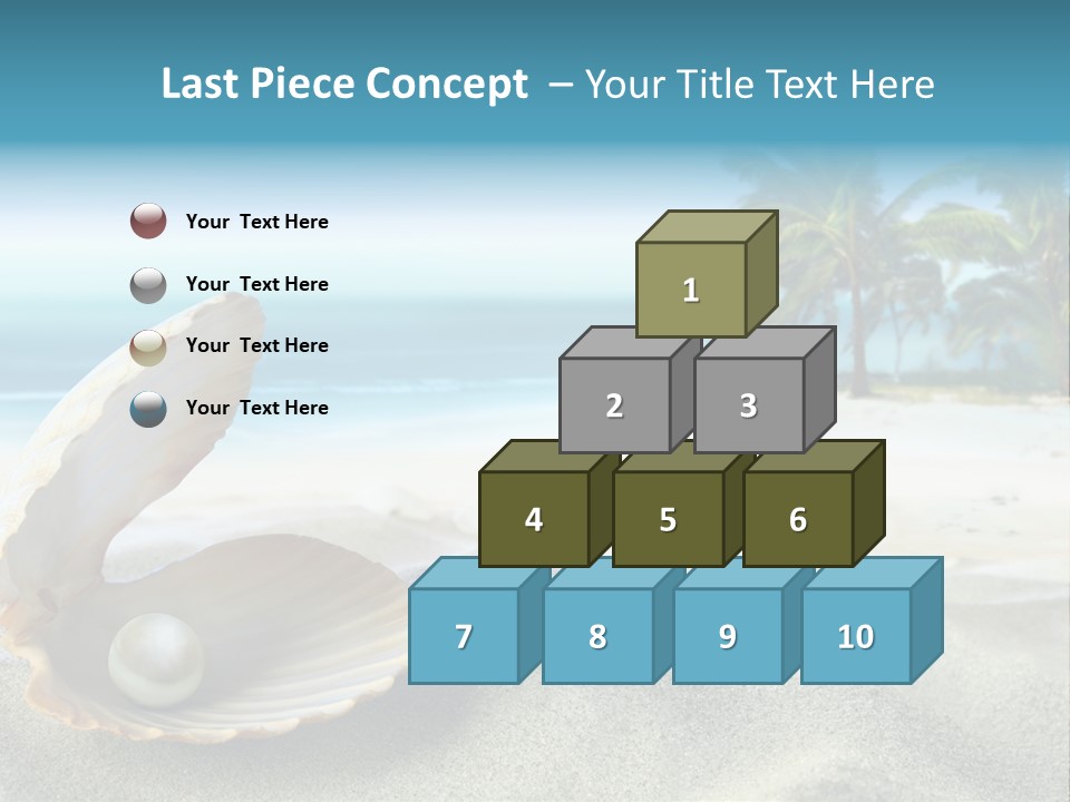 Scenic Seashell Water PowerPoint Template