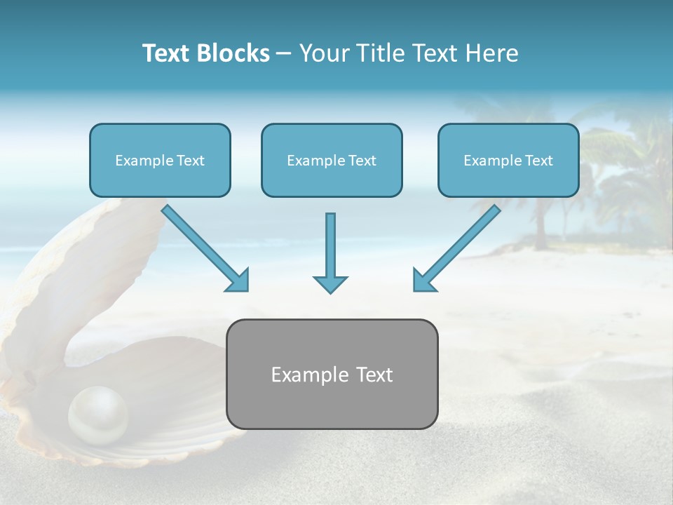 Scenic Seashell Water PowerPoint Template