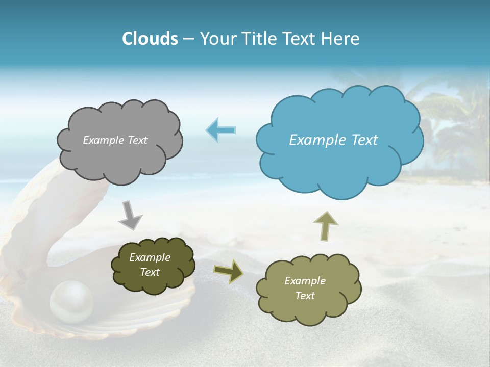 Scenic Seashell Water PowerPoint Template