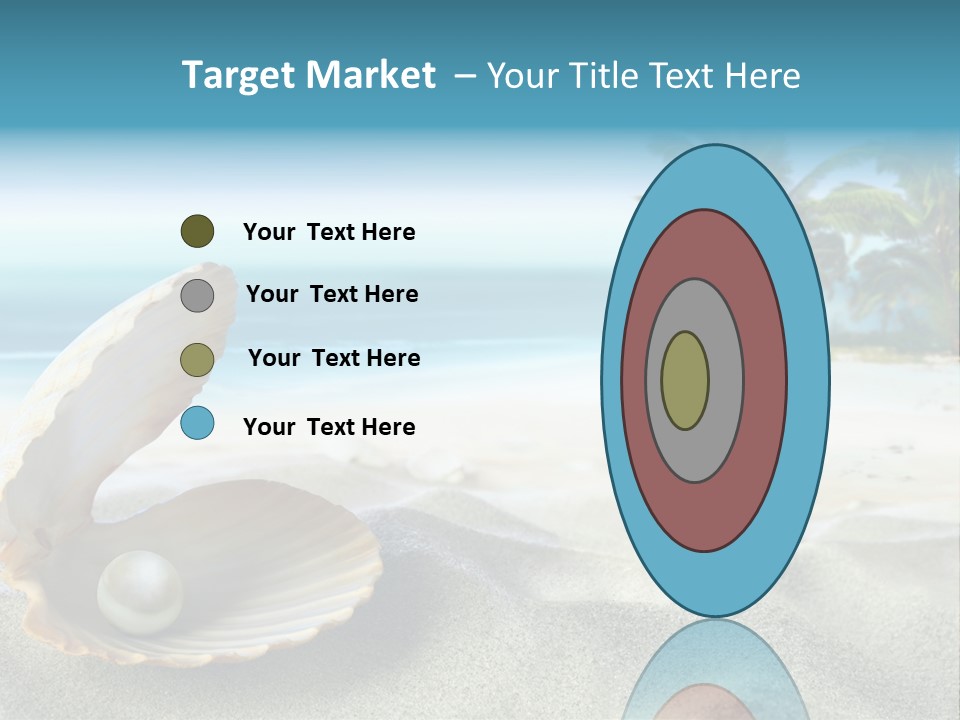 Scenic Seashell Water PowerPoint Template
