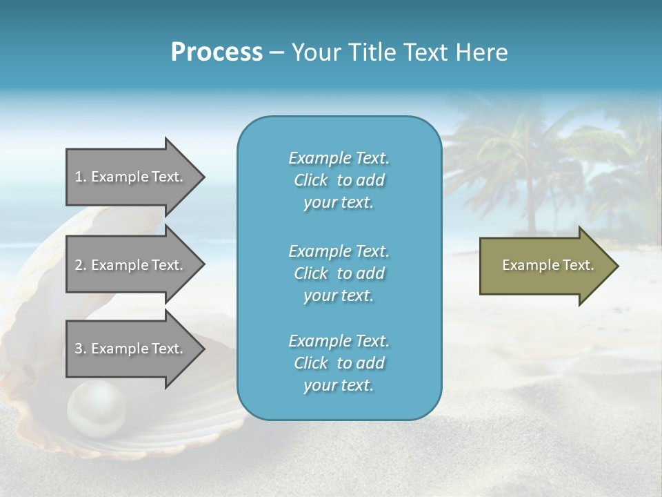 Scenic Seashell Water PowerPoint Template