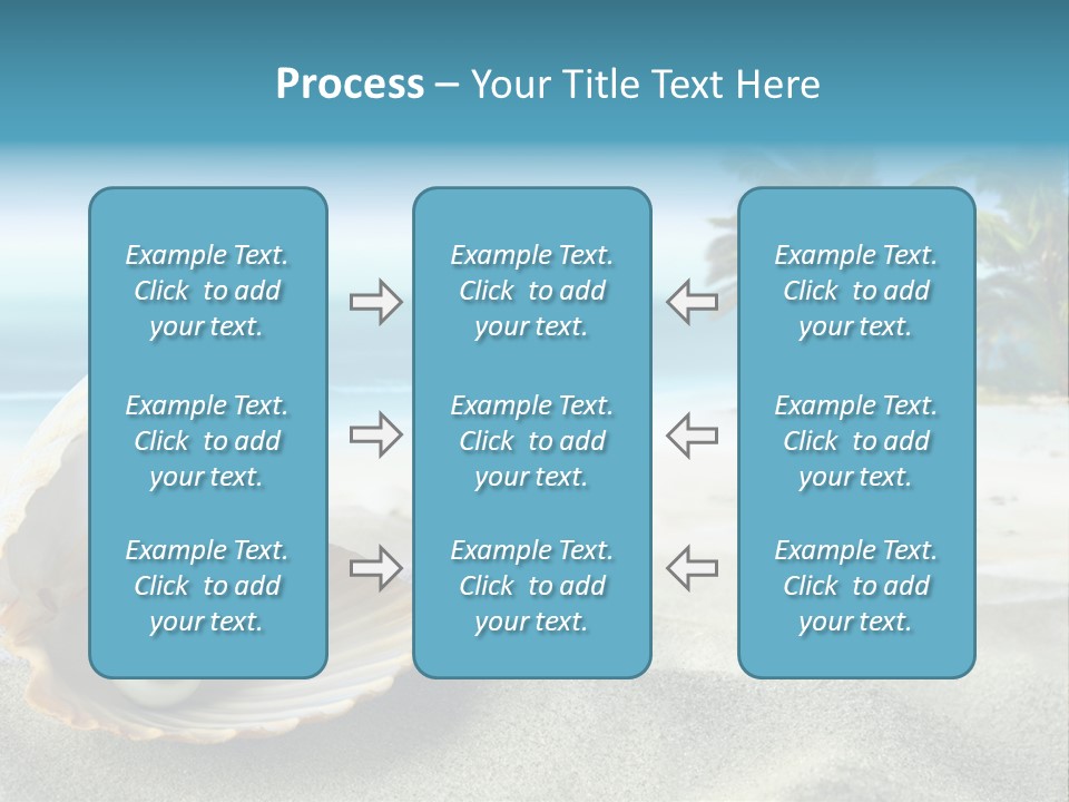 Scenic Seashell Water PowerPoint Template