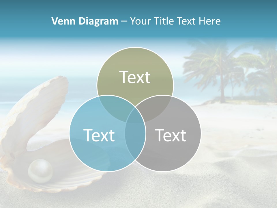 Scenic Seashell Water PowerPoint Template