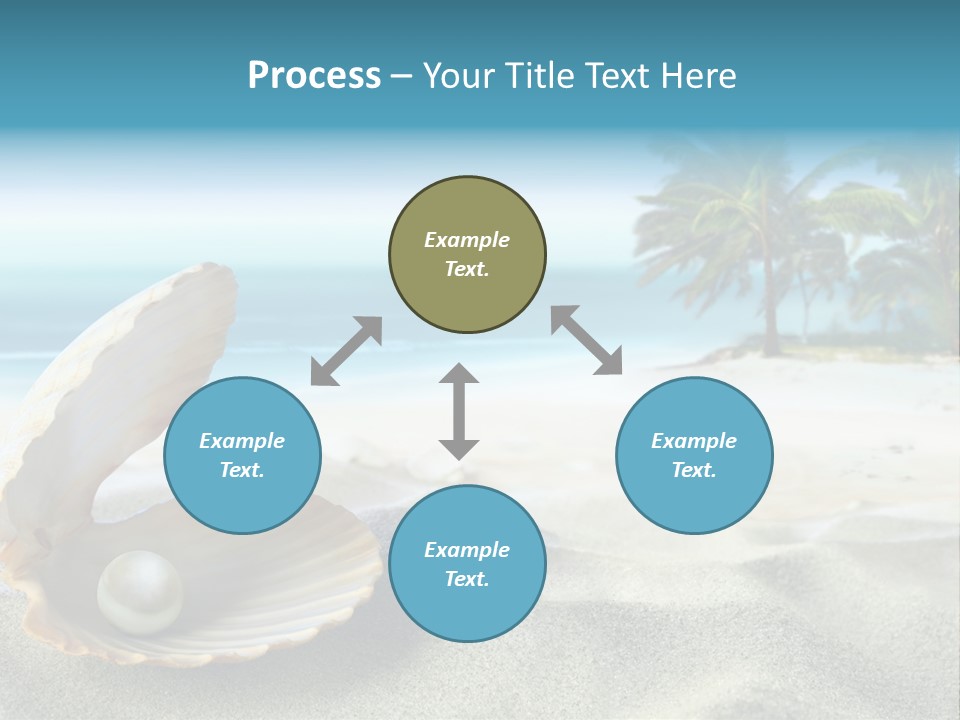 Scenic Seashell Water PowerPoint Template