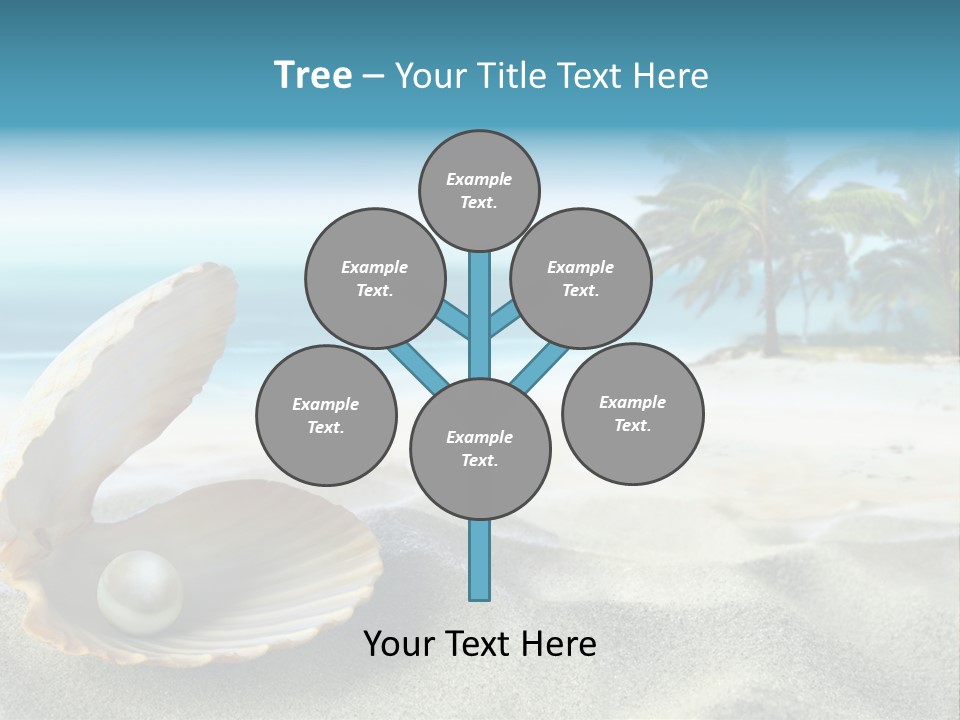 Scenic Seashell Water PowerPoint Template