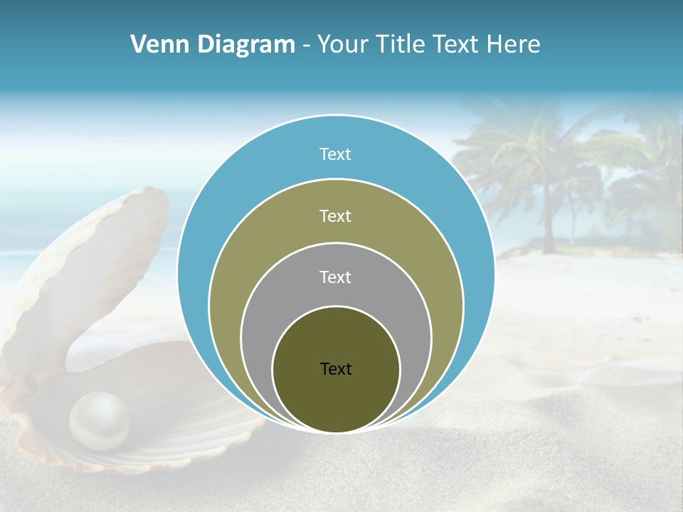 Scenic Seashell Water PowerPoint Template