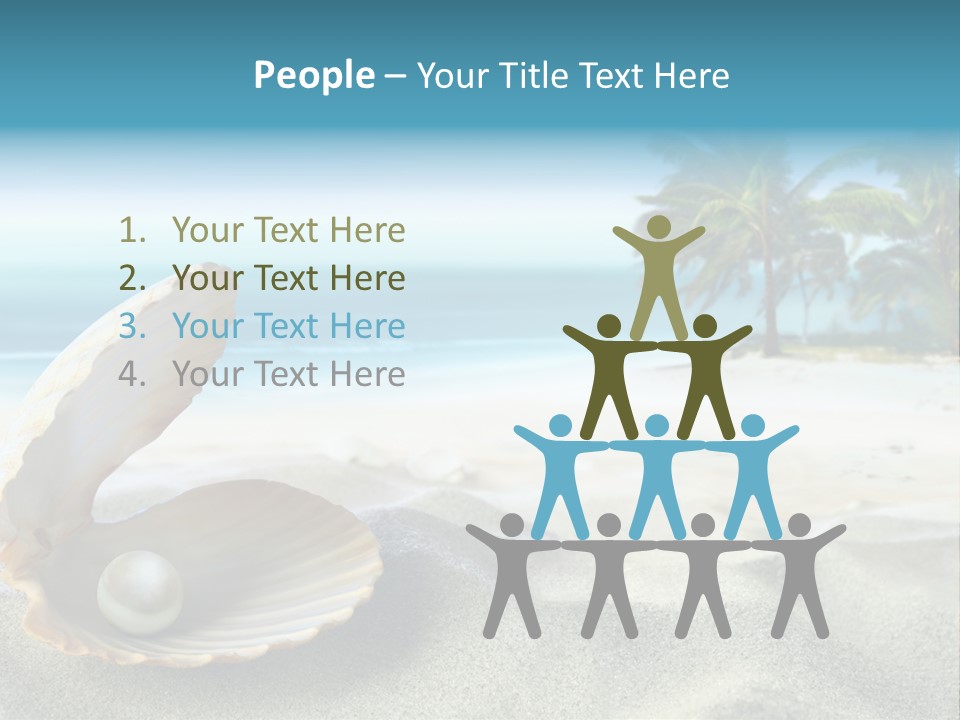 Scenic Seashell Water PowerPoint Template