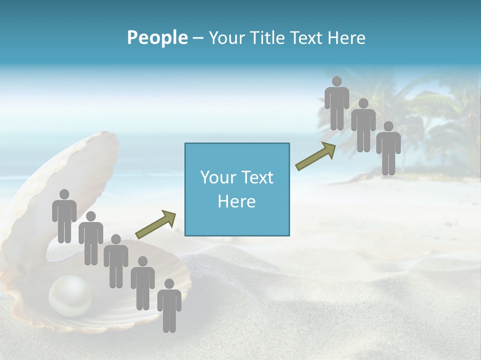 Scenic Seashell Water PowerPoint Template