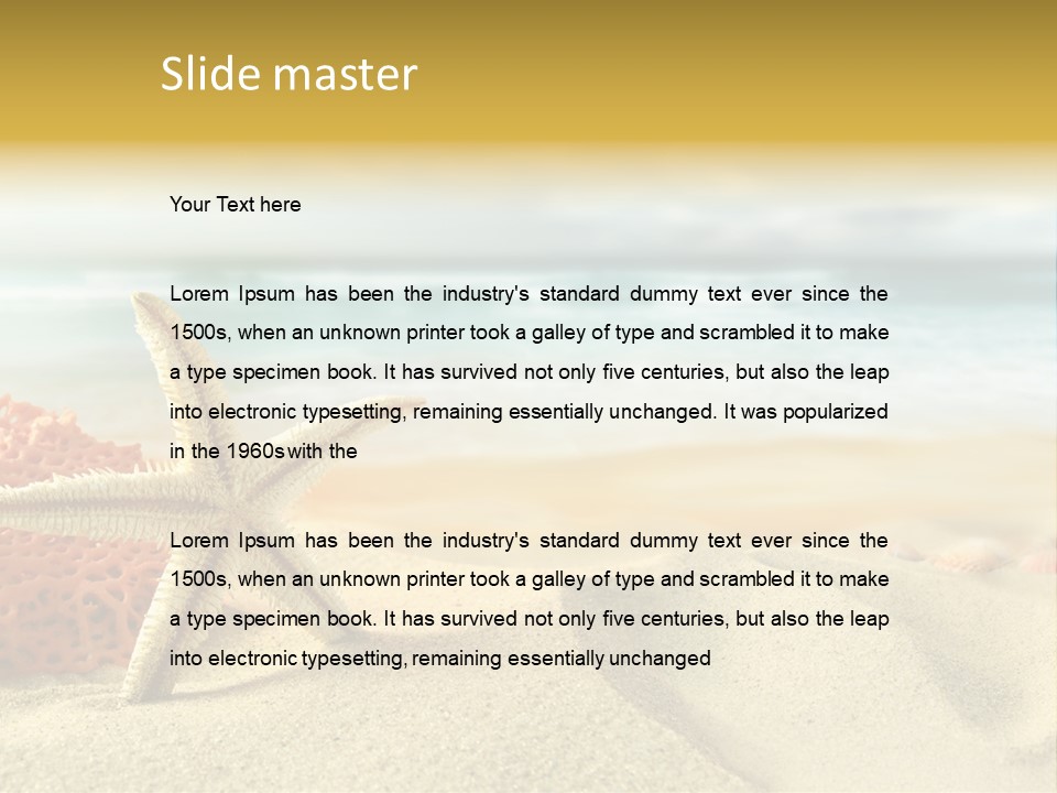 Idyllic Riviera Reef PowerPoint Template