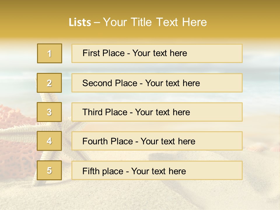 Idyllic Riviera Reef PowerPoint Template