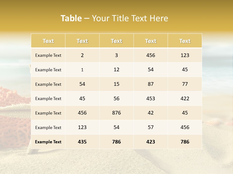 Idyllic Riviera Reef PowerPoint Template