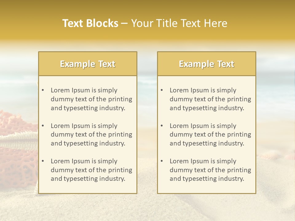 Idyllic Riviera Reef PowerPoint Template